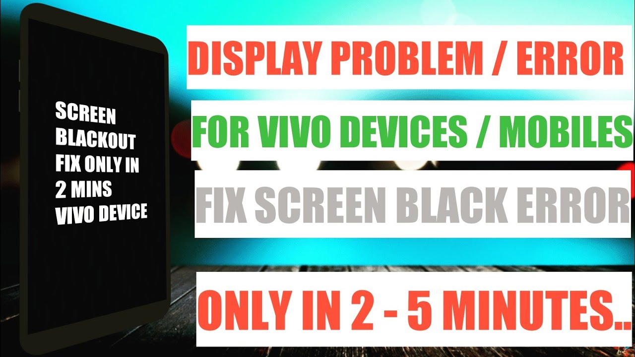 How To Fix Display Blackout In Vivo Phones / Screen Blackout Fix / Fix Vivo Phone's Display In 2 Min