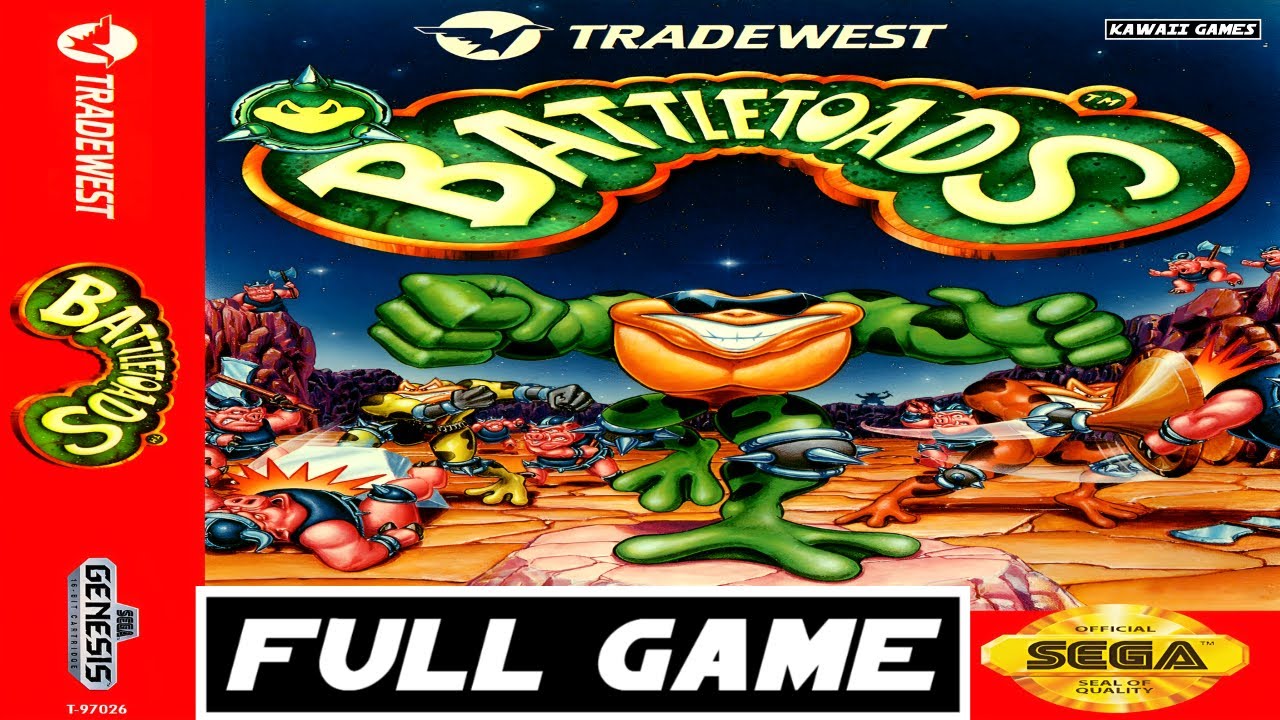 Battletoads [SEGA GENESIS/MEGA DRIVE] Gameplay Walkthrough FULL GAME [4K60ᶠᵖˢ🔴]