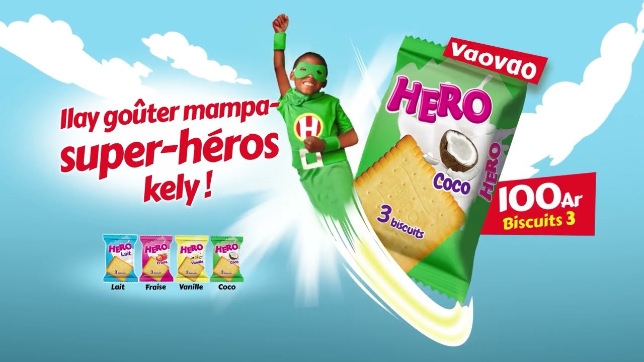 Hero, ilay biscuit mampa-super-héro kely !