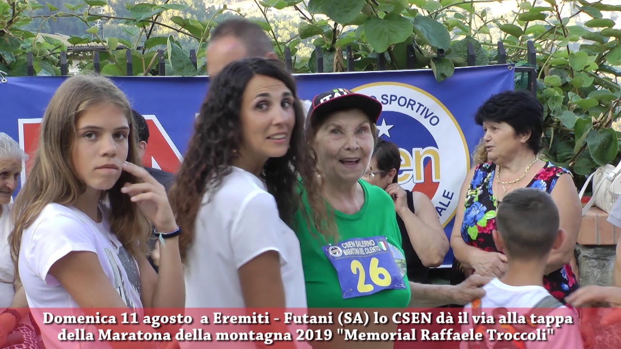 Domenica 11 agosto  a Eremiti - Futani (SA) lo CSEN dà il via al Memorial Raffaele Troccoli
