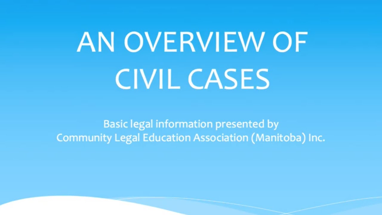 An Overview of Civil Cases in Manitoba