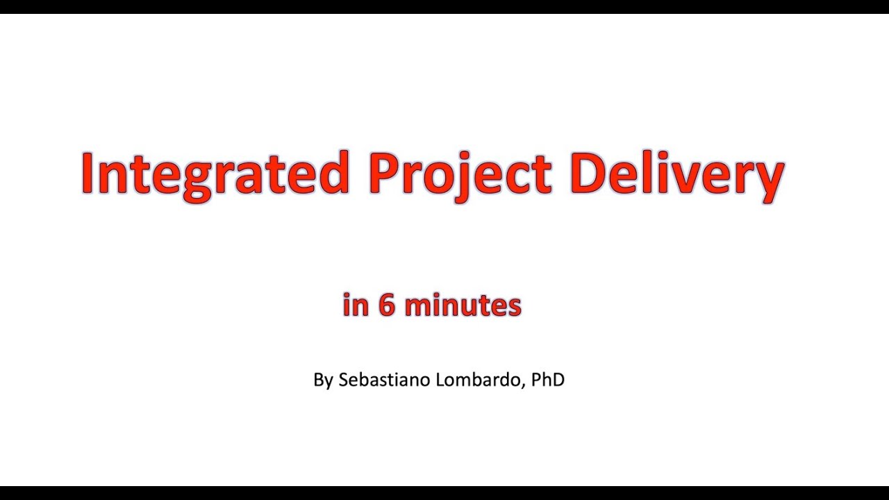 IPD (Integrated Project Delivery) in few words