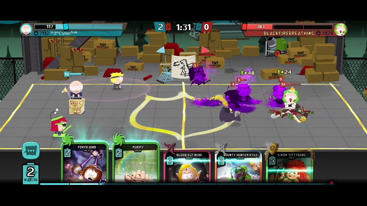 Redlynx chat down no practice Sppd TvT Team Wars South park Phone Destroyer CyberFcUK Week 05 2026
