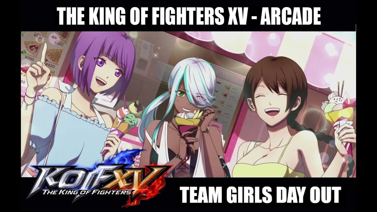 KOF XV [Arcade Mode] Team Girls Day Out - LVL 5 Difficulty