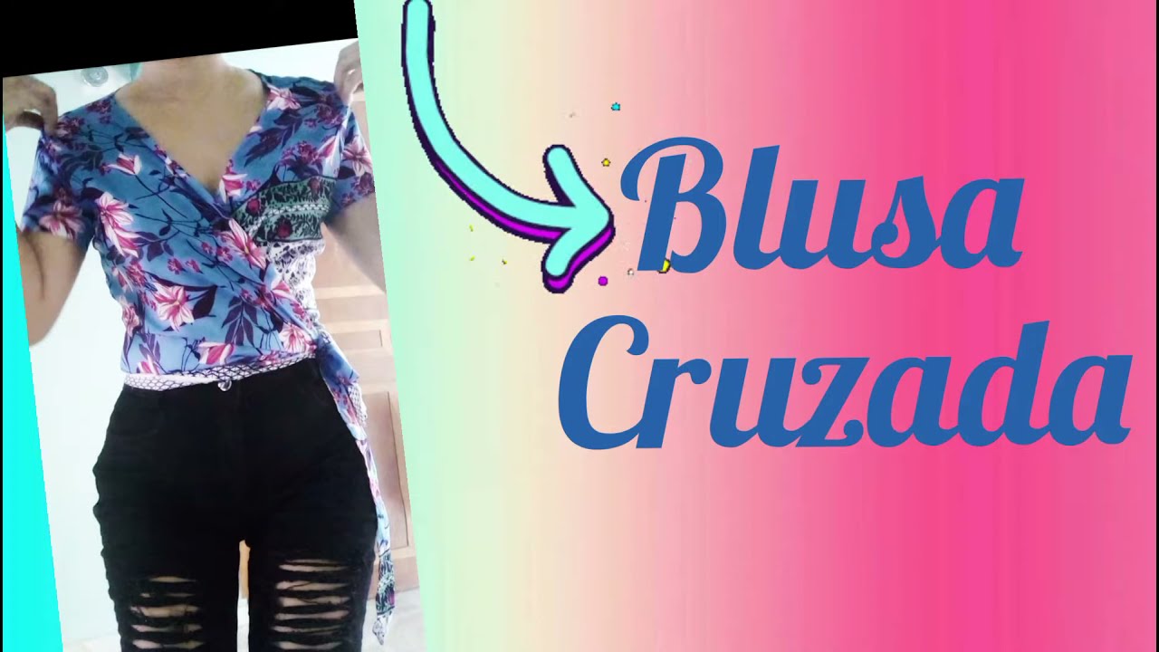 DIY blusa cruzada o envolvente/ costura facil