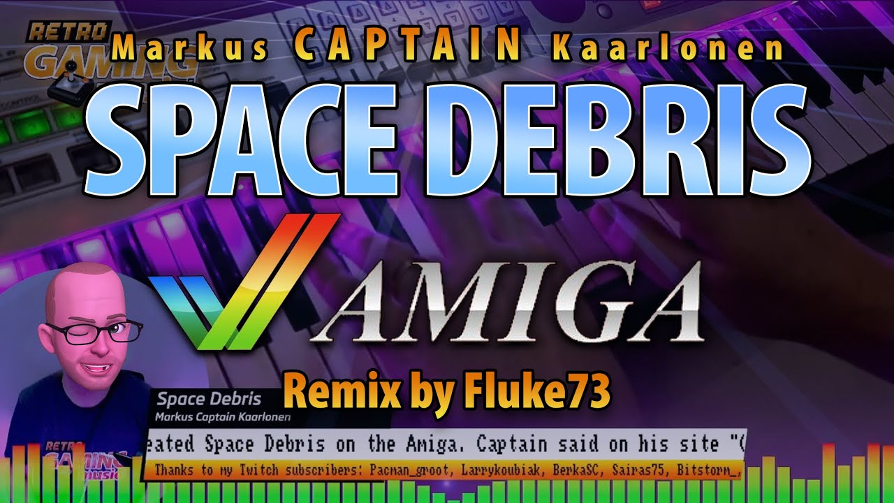 Amiga Music Space Debris 2024 cover by RetroGamingMusic ( @MarkusKaarlonenMusic )