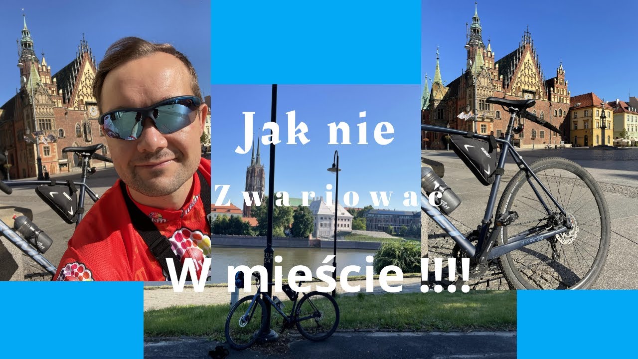 Vlog #11 Jak nie zwariować w mieście na rowerze Romet Aspre 1 przez centrum Wrocławia HOT LATO