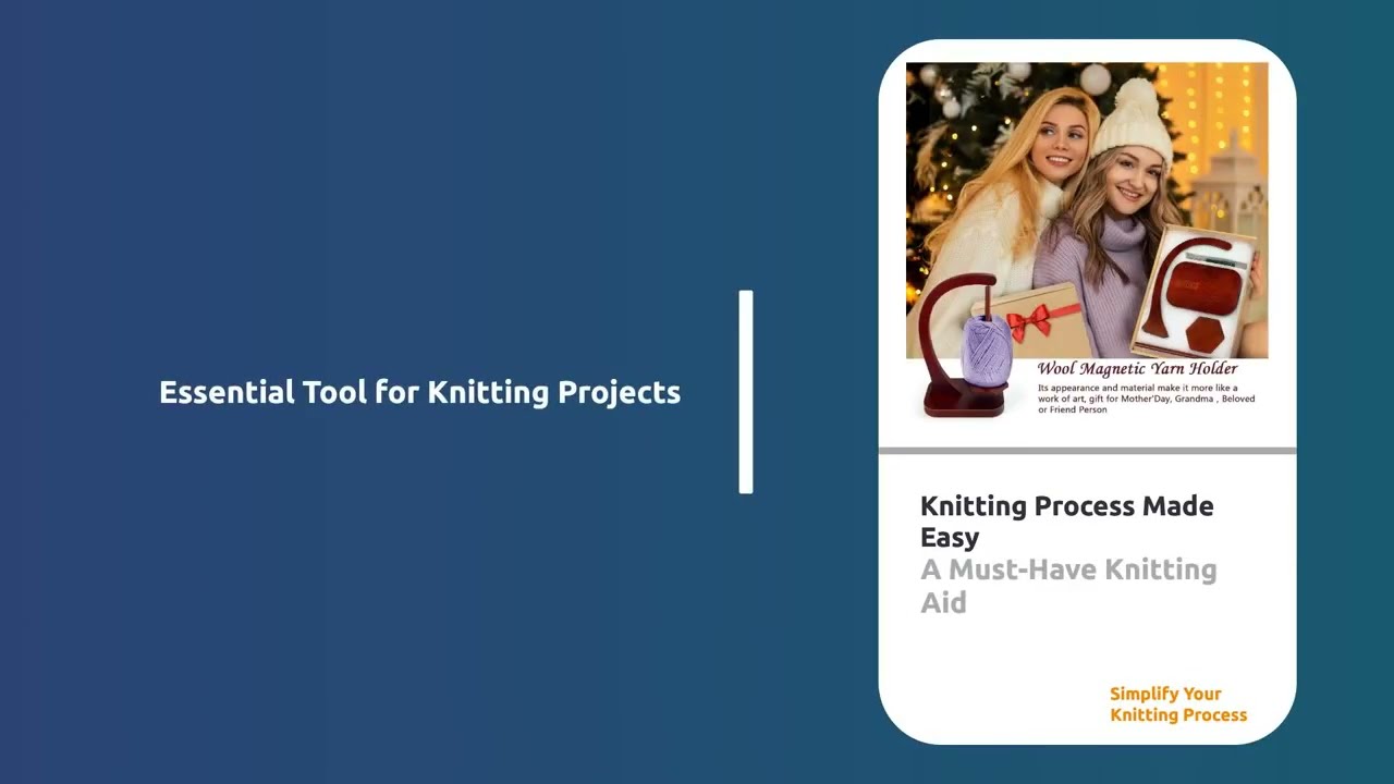 JUCPASH Yarn Ball Holder for Knitting and Crocheting