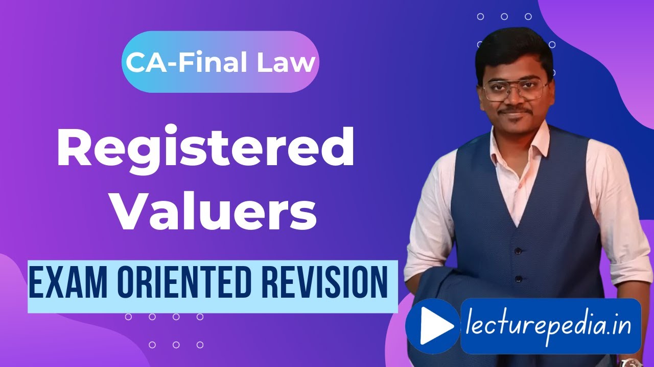 Пересмотр зарегистрированного оценщика || CA Final Корпоративное и экономическое право