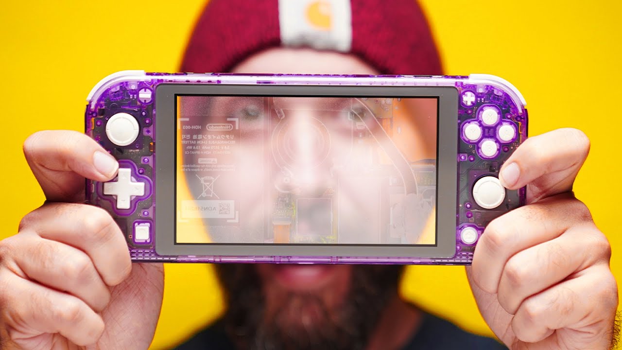 Transparent Atomic Purple Nintendo Switch Lite Mod!