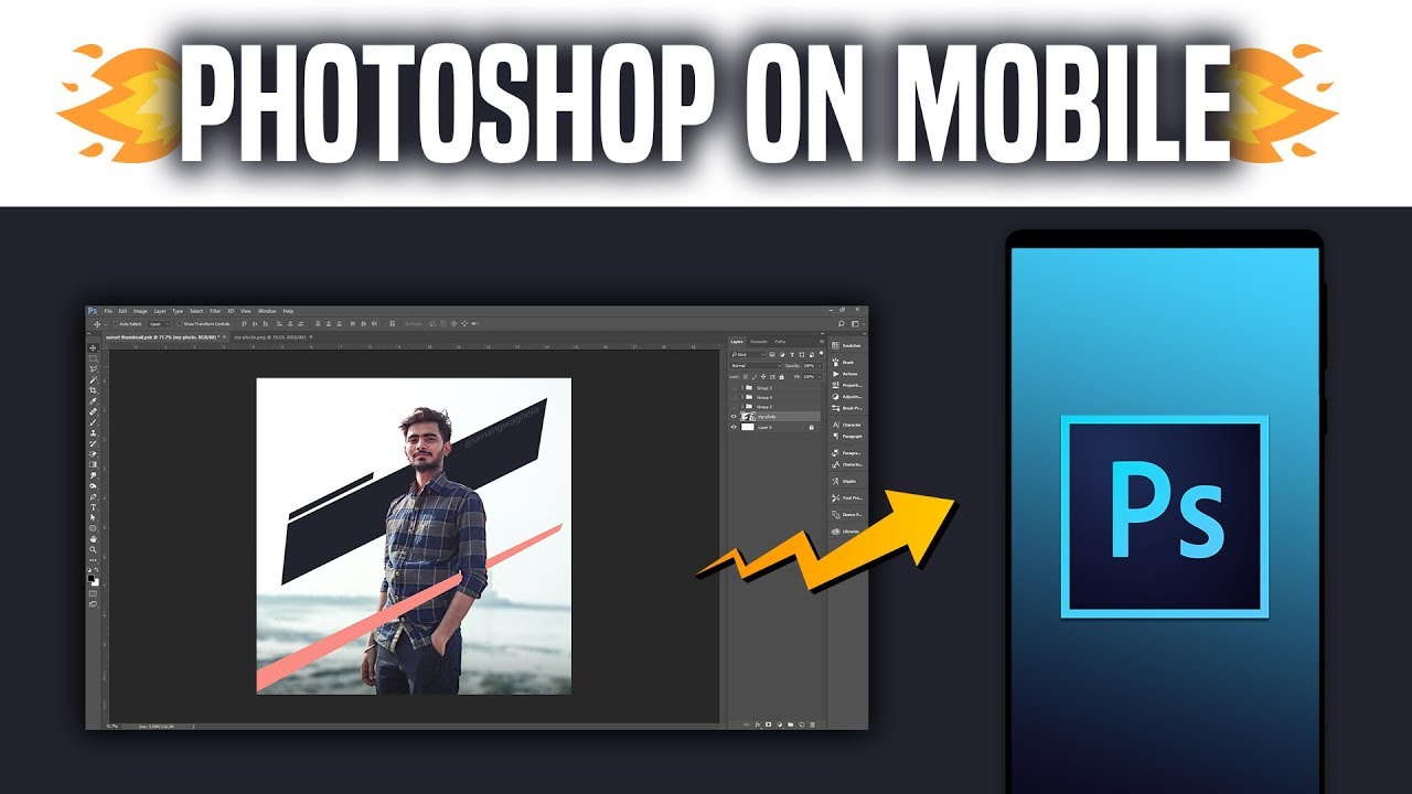 Adobe Photoshop On Mobile | How to run Photoshop in any MOBILE / TABLET 😮