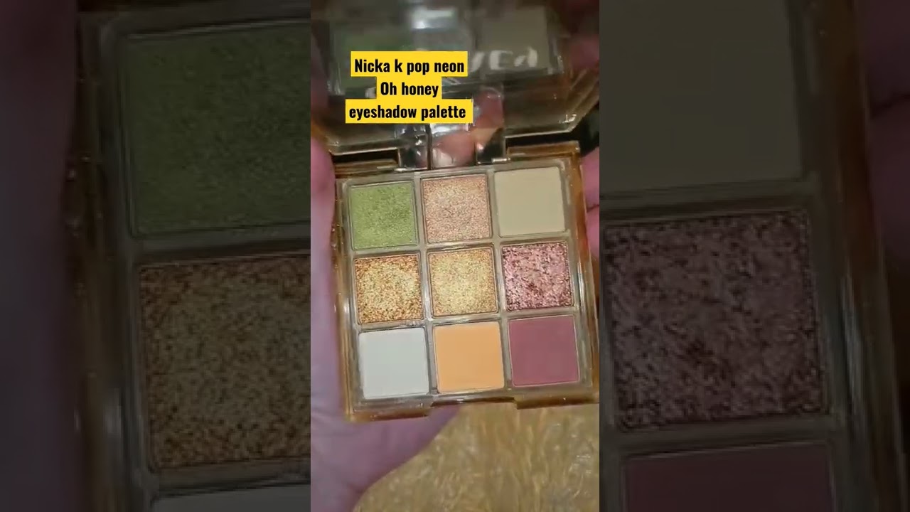Nicka k pop neon eyeshadow palette #nykaa  #shorts #youtubeshorts