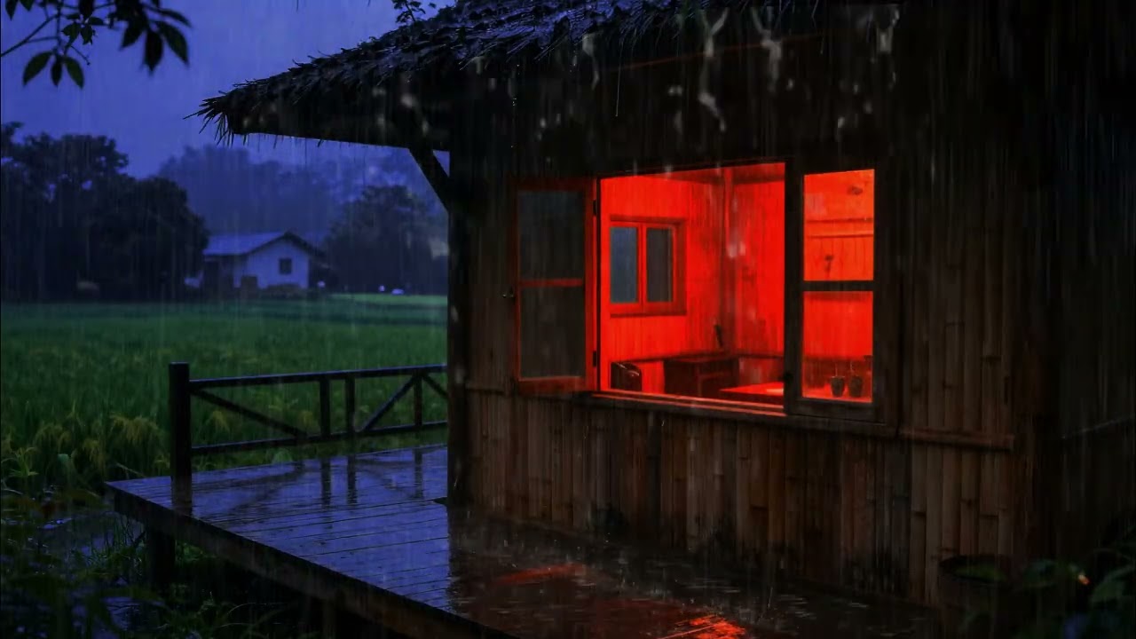 Cozy Rain Night Ambience | Relax, Unwind & Fall Asleep Fast