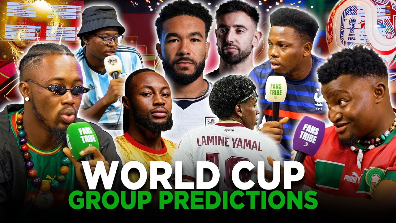 WORLD CUP GROUP PREDICTIONS  (FT Kurotams, Dani, Cali, Godfrey, Henry & Mekele)