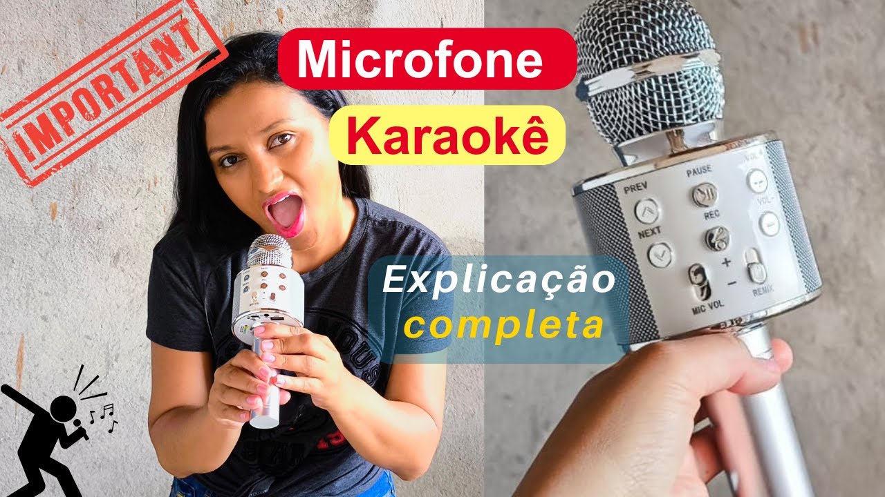 Microfone Karaokê como utilizar