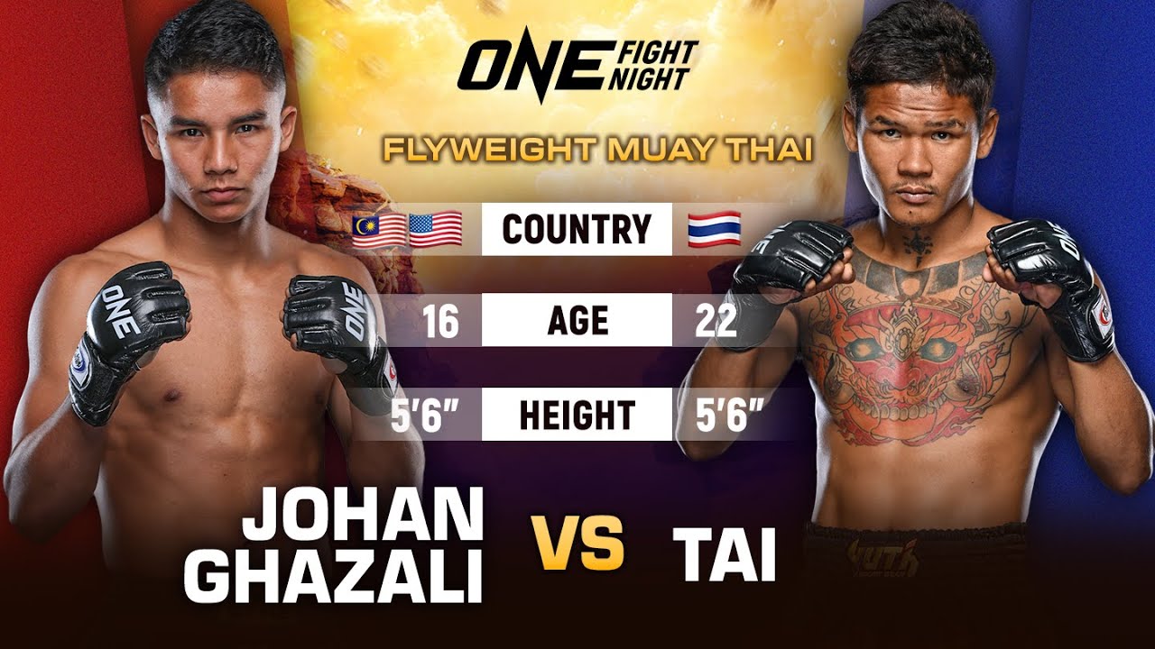 Savage Muay Thai Phenoms ⚡Johan Ghazali vs. Tai | Full Fight