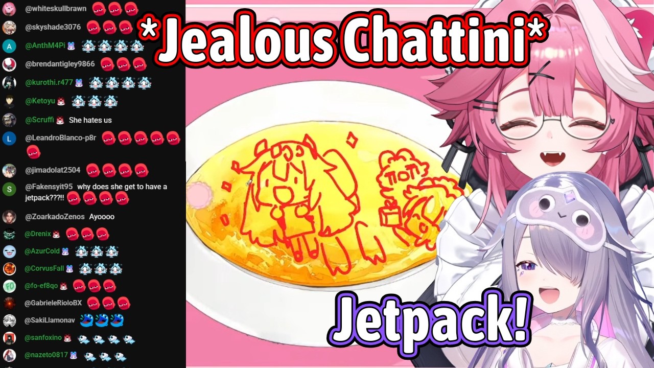 Biboo Made Chattini So Jealous With Her Because She Got Jetpack From Raora Mamma【Hololive EN】
