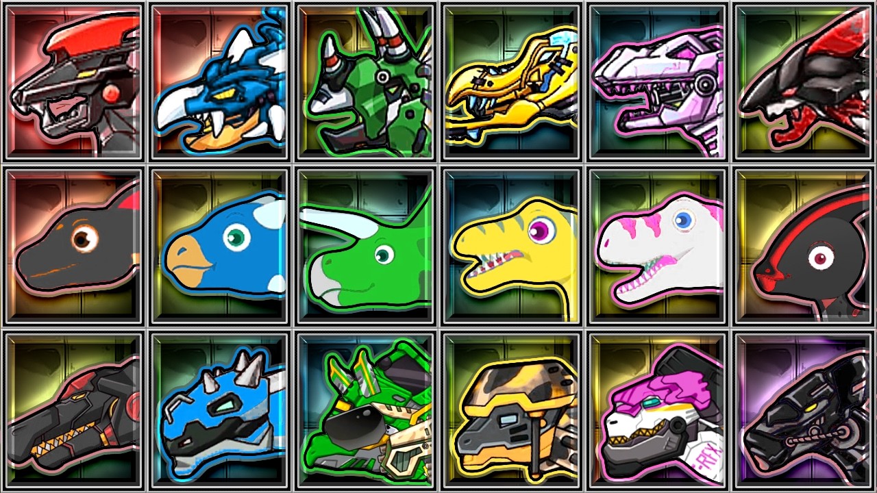 Dino Park, Dino Robot VS Zombie, Dino Robot Corps: Magma Spino Euoplocephalus Ancient Kaiju Triceram