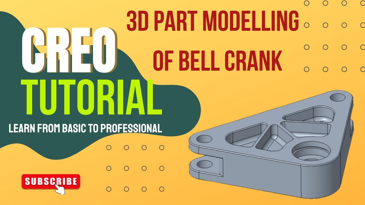 Create a Bell Crank | Creo Parametric | Full Tutorial