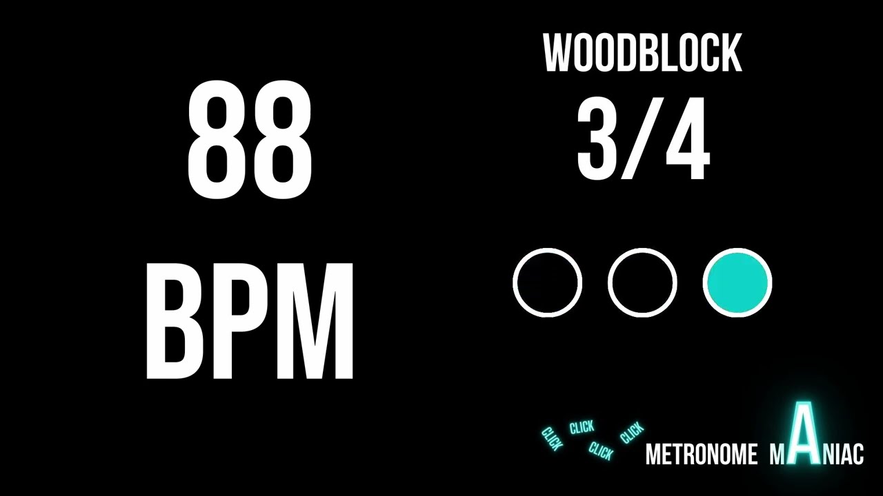 3/4 Metronome 88 BPM