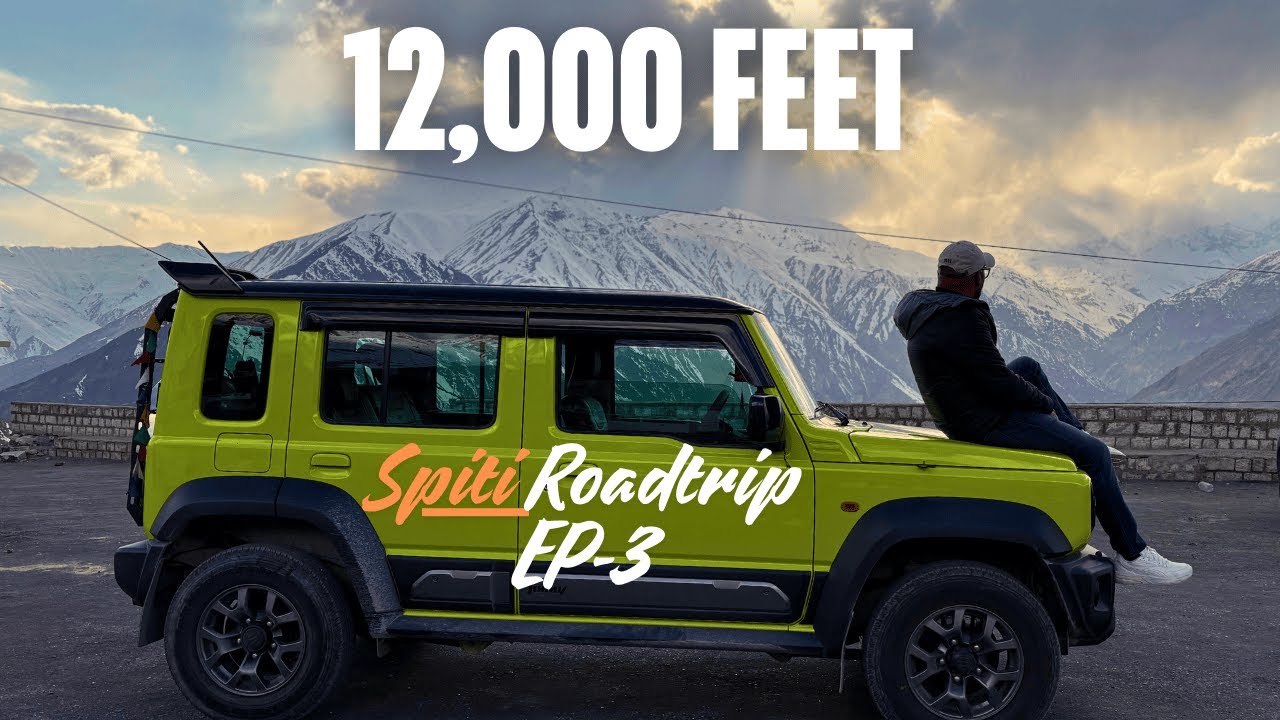 Road to 12,000 Feet! Epic Jimny Drive to Nako Village 🇮🇳🚙 | Spiti Road Trip in jimny #ep3