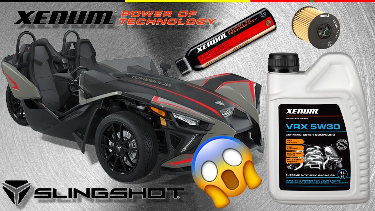 Polaris Slingshot - Tuto vidange moteur - On passe à l'huile blanche @xenum.official VRX 5W30 😱​😱​
