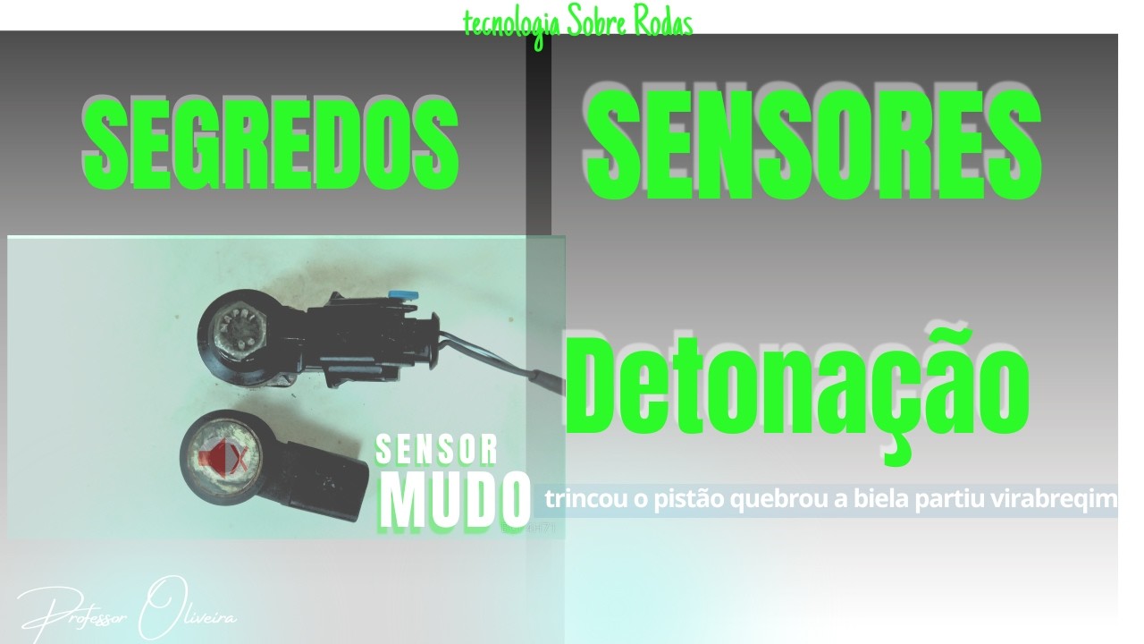 Sensor de Detonação 'MUDO': 3 Falhas trinca o PISTÃO quebra a BIELA,  e quebra  o VIRABREQUIM