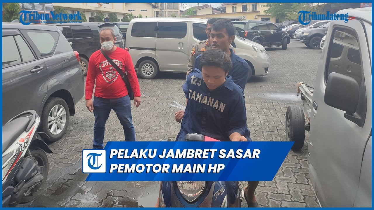 2 Jambret Semarang Ini Sasar Khusus Pemotor Main HP