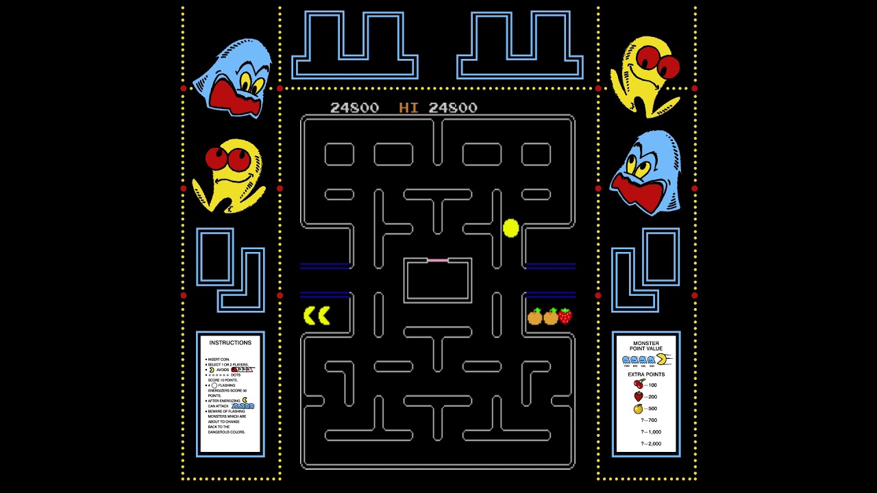Pac Man bootleg on World Cup '90 hardware