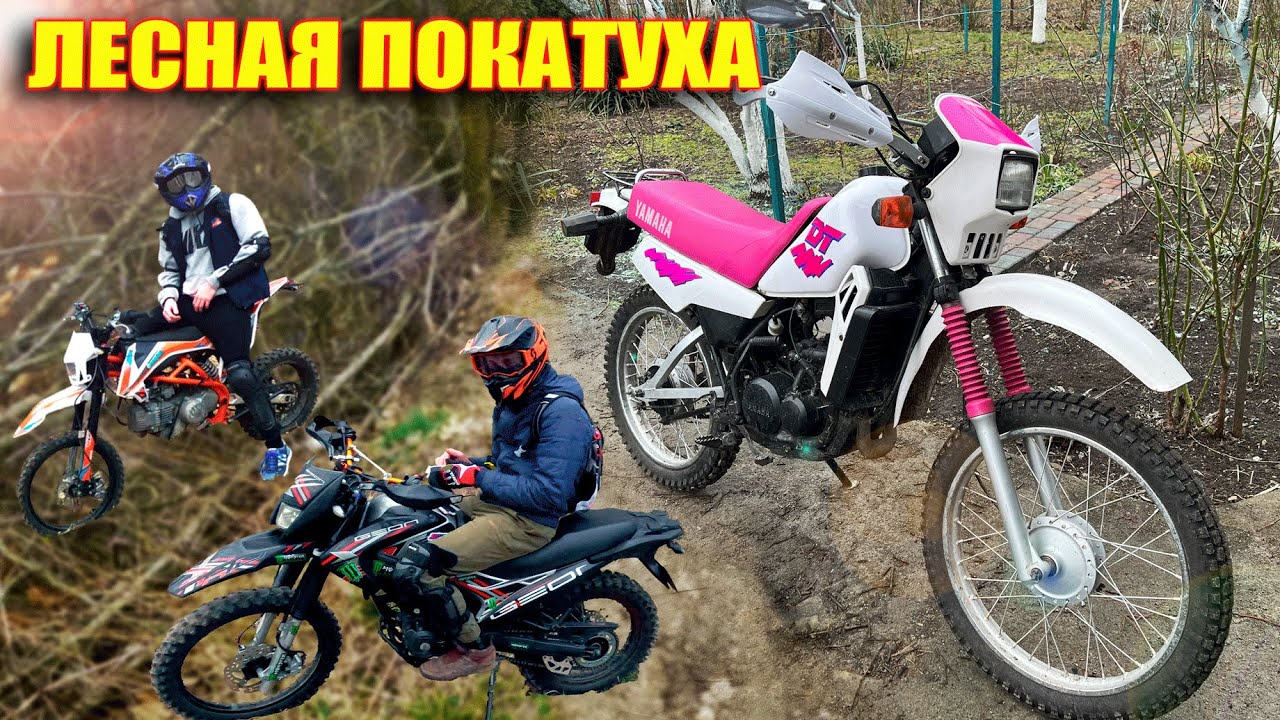 30 лет без замены поршня ! YAMAHA DT 50 катаем по лесах