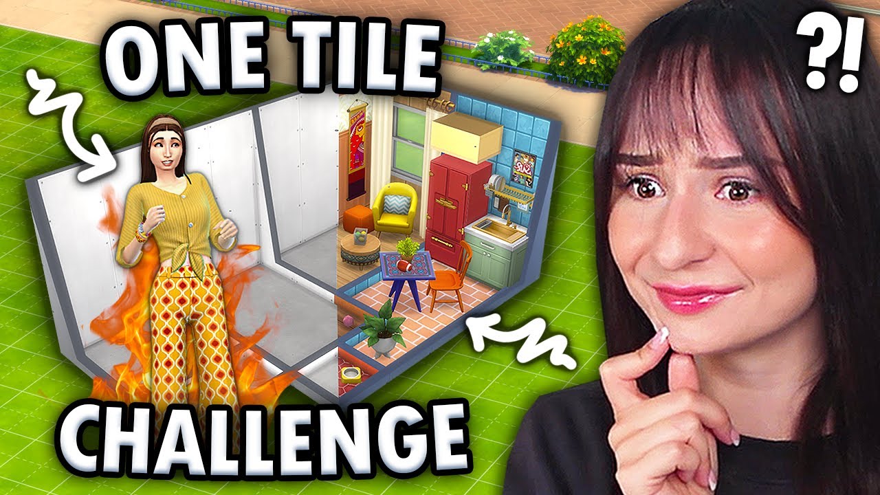 Can I expand my build in the ONE TILE HOUSE challenge in The Sims 4?