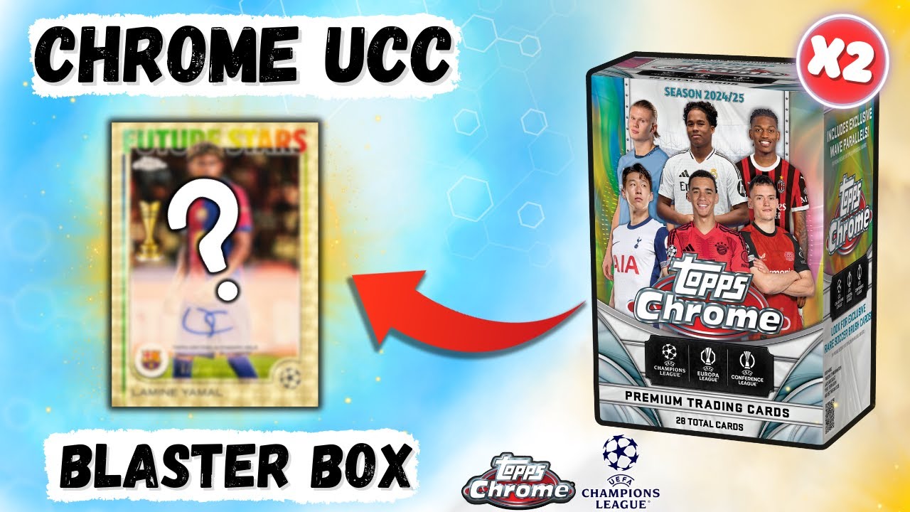 AMAZING! 🔥 Unboxing The *NEW* 24/25 Topps Chrome UCC Value Box! - LOW NUMBERED HIT!