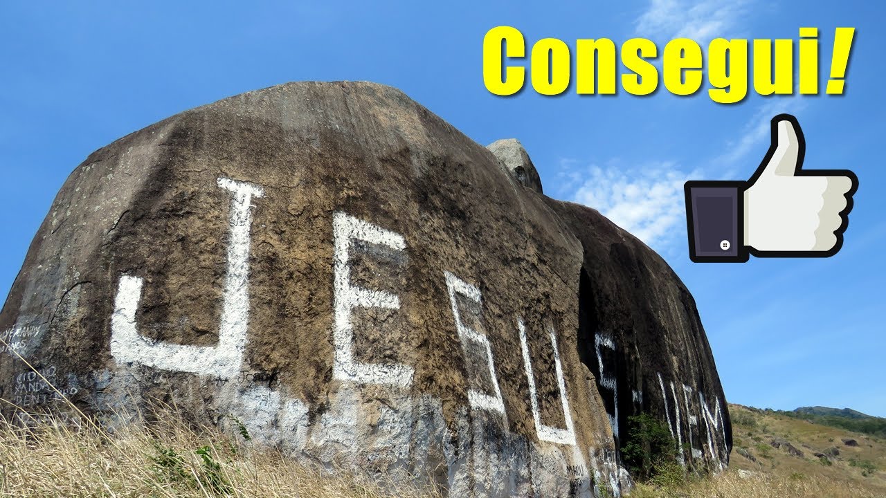 Consegui chegar na pedra JESUS VEM!😁