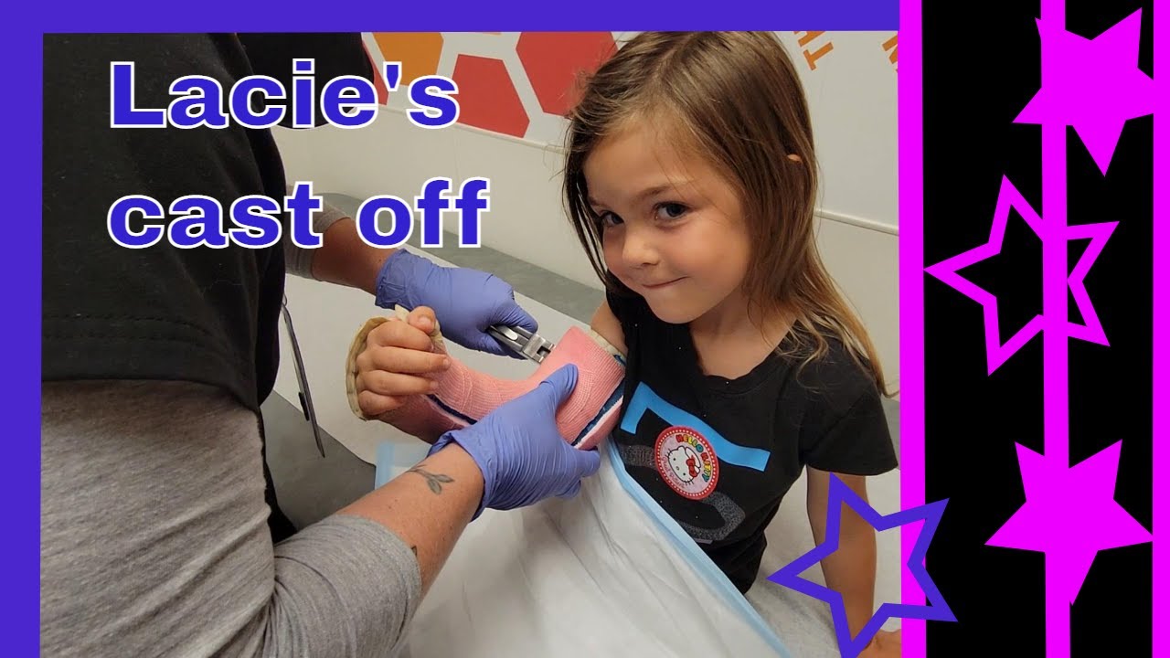 Lacie gets her cast off
