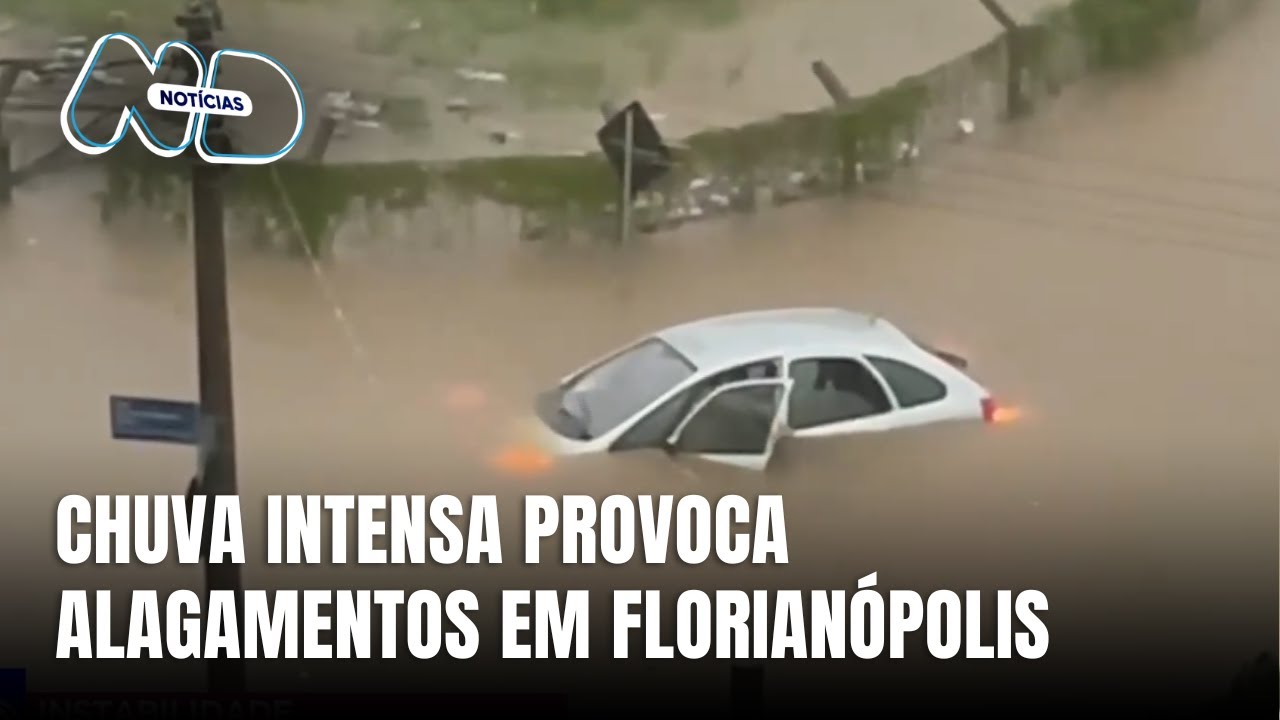 Defesa Civil alerta para pontos de alagamento na capital catarinense