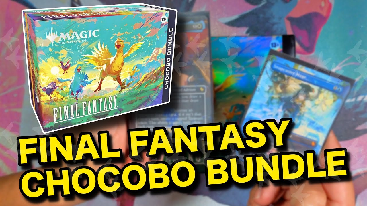 Открытие набора «Чокобо» из Final Fantasy