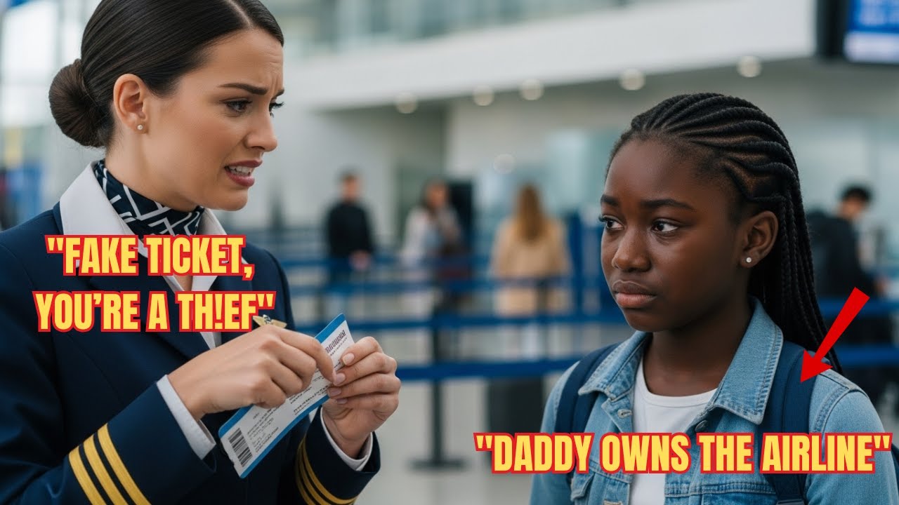 Flight Attendant Tears Black Girl's Ticket — Not Knowing Her Dad Owns the Airline