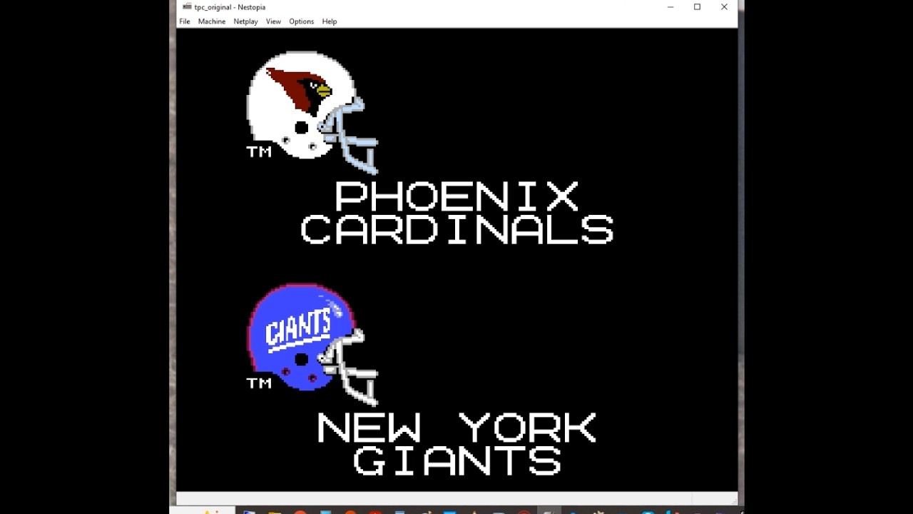 Tecmo Super Bowl Regular Season Week 6 Cardinals Season Cardinals vs Giants And Scores And Standings