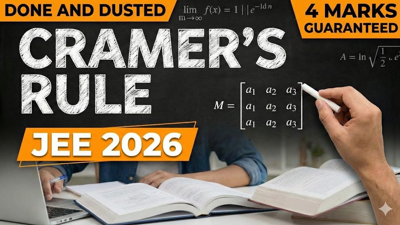 Master Cramer’s Rule in 10 Minutes! 🔥 | Guaranteed 4 Marks in JEE Main