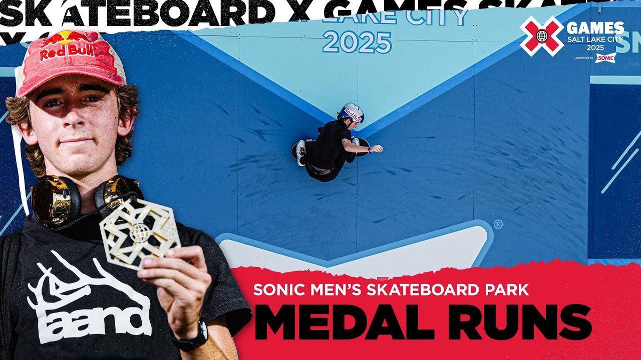 SONIC Men’s Skateboard Park: Top 3 Runs | X Games Salt Lake City 2025