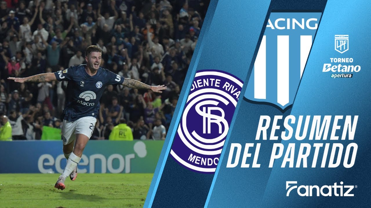 Independiente Rivadavia 2 vs. Racing Club 1 - #TorneoApertura2025 | Resumen Extendido