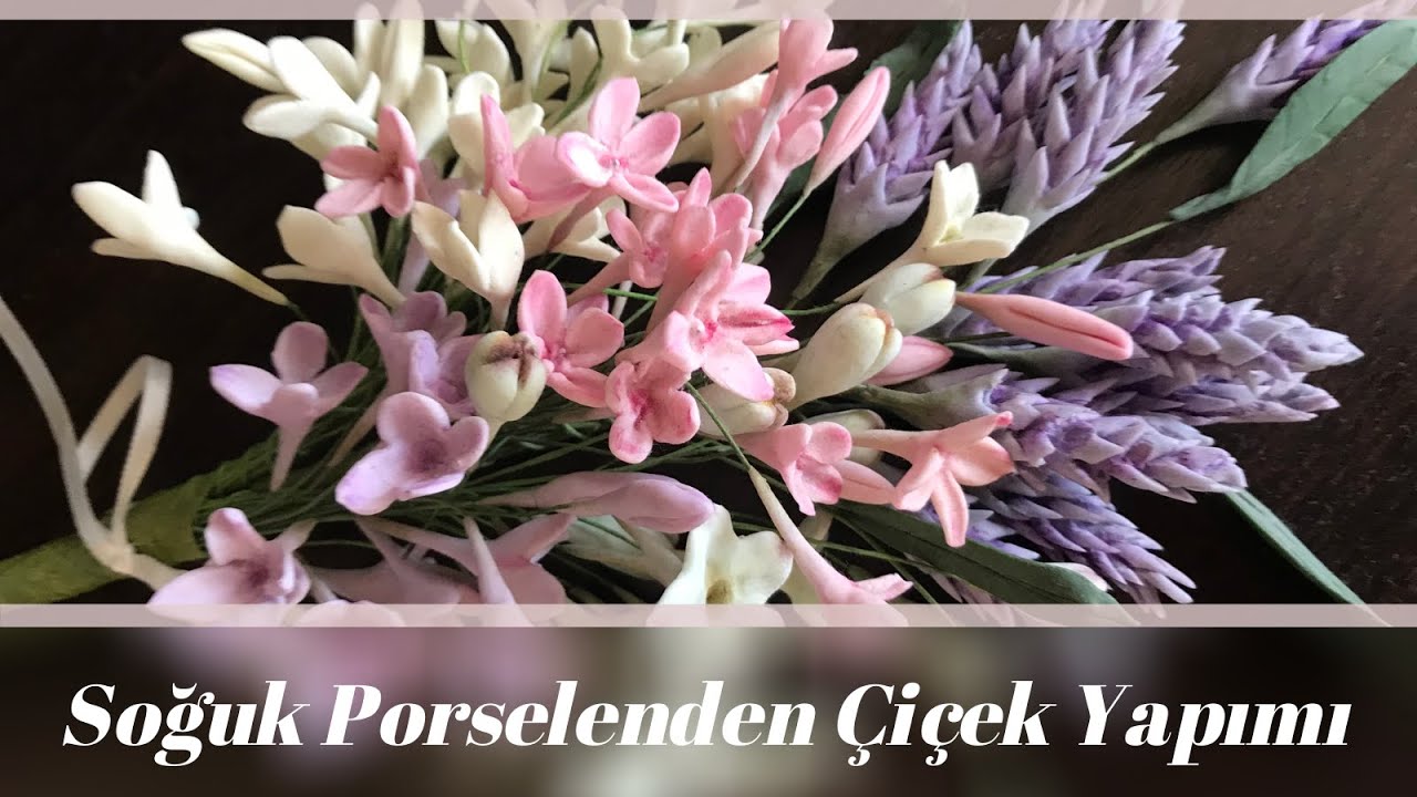 Soğuk Porselen Hamurundan Çiçek Yapımı - Comd357