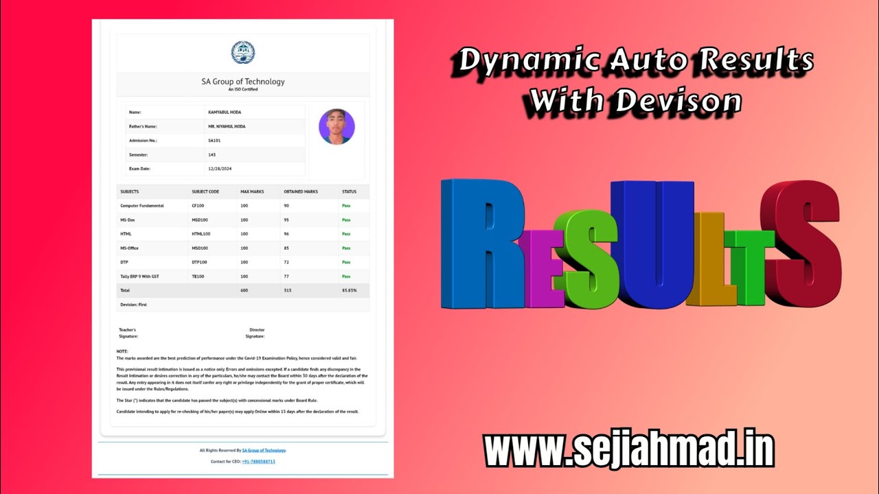 Dynamic Auto Results With Devision | Google App Script !!!