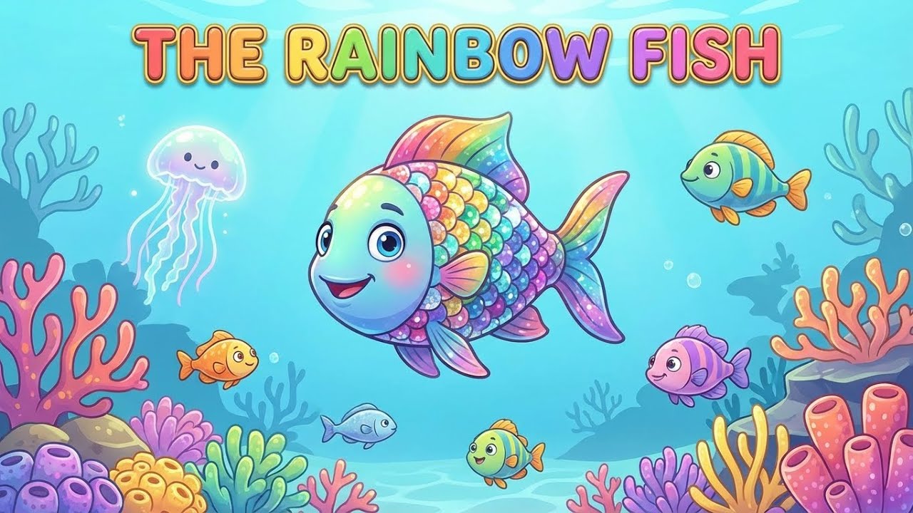 The Rainbow Fish Story in English | Learn Sharing, Kindness & Happiness | The Rainbow Fish