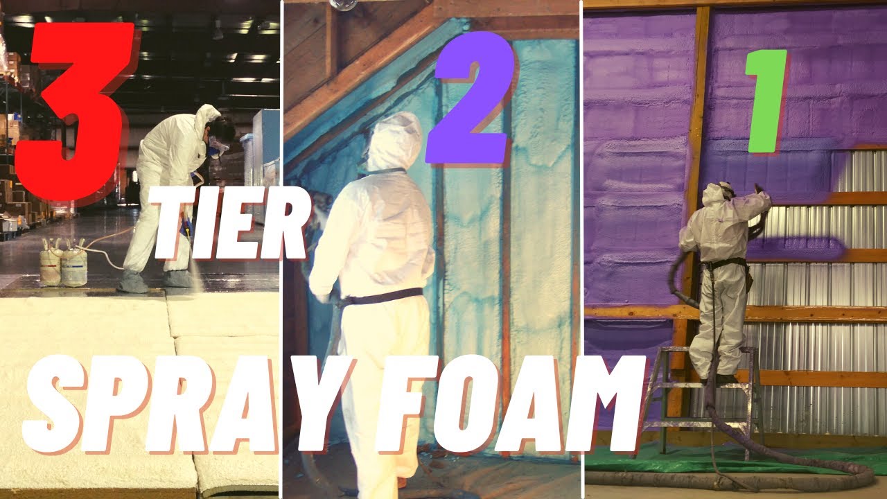 The Three Tiers of Spray Foam Insulation