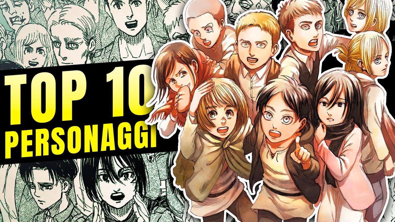 TOP 10 PERSONAGGI di Attack on Titan
