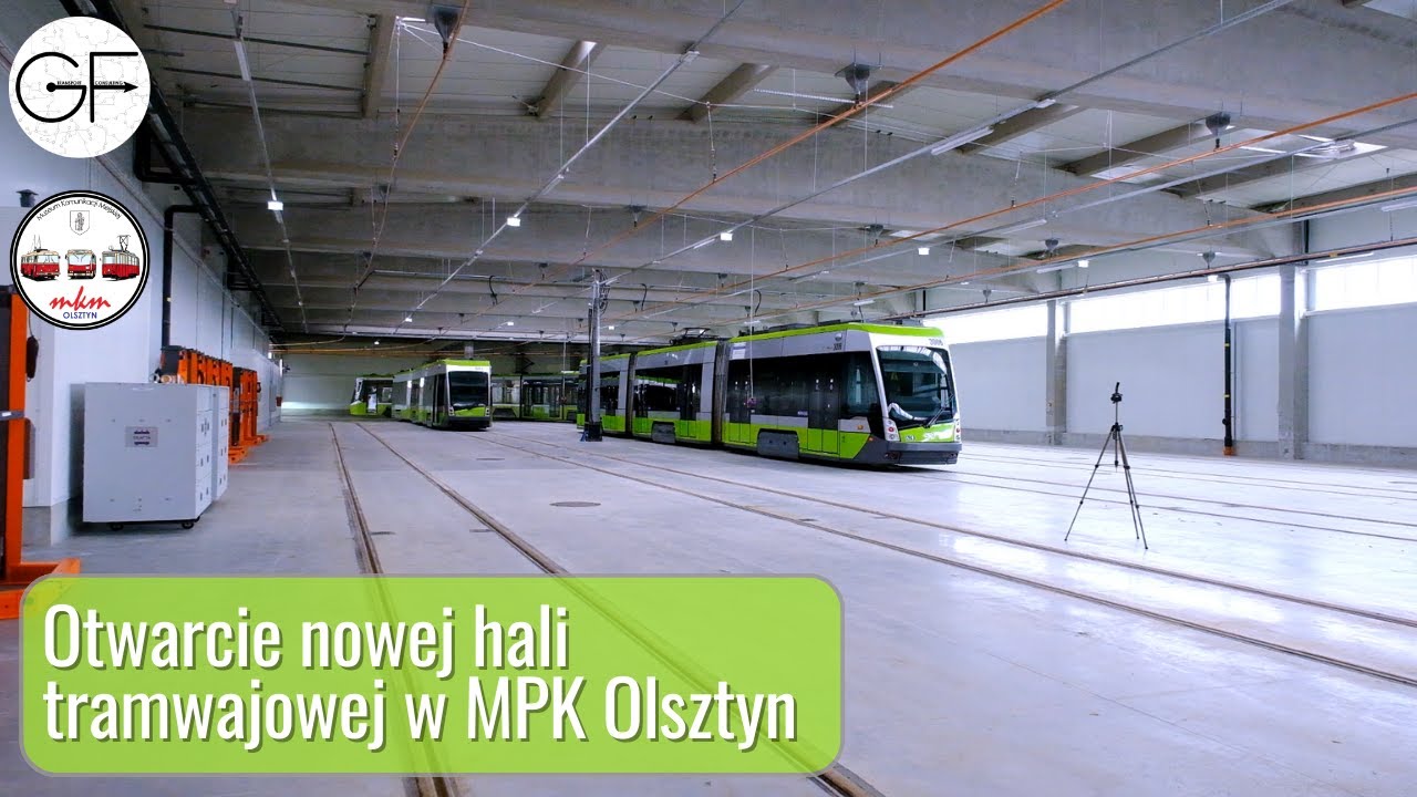 Otwarcie drugiej hali tramwajowej w MPK Olsztyn oraz przejazd techniczny na nową krańcówkę Pieczewo