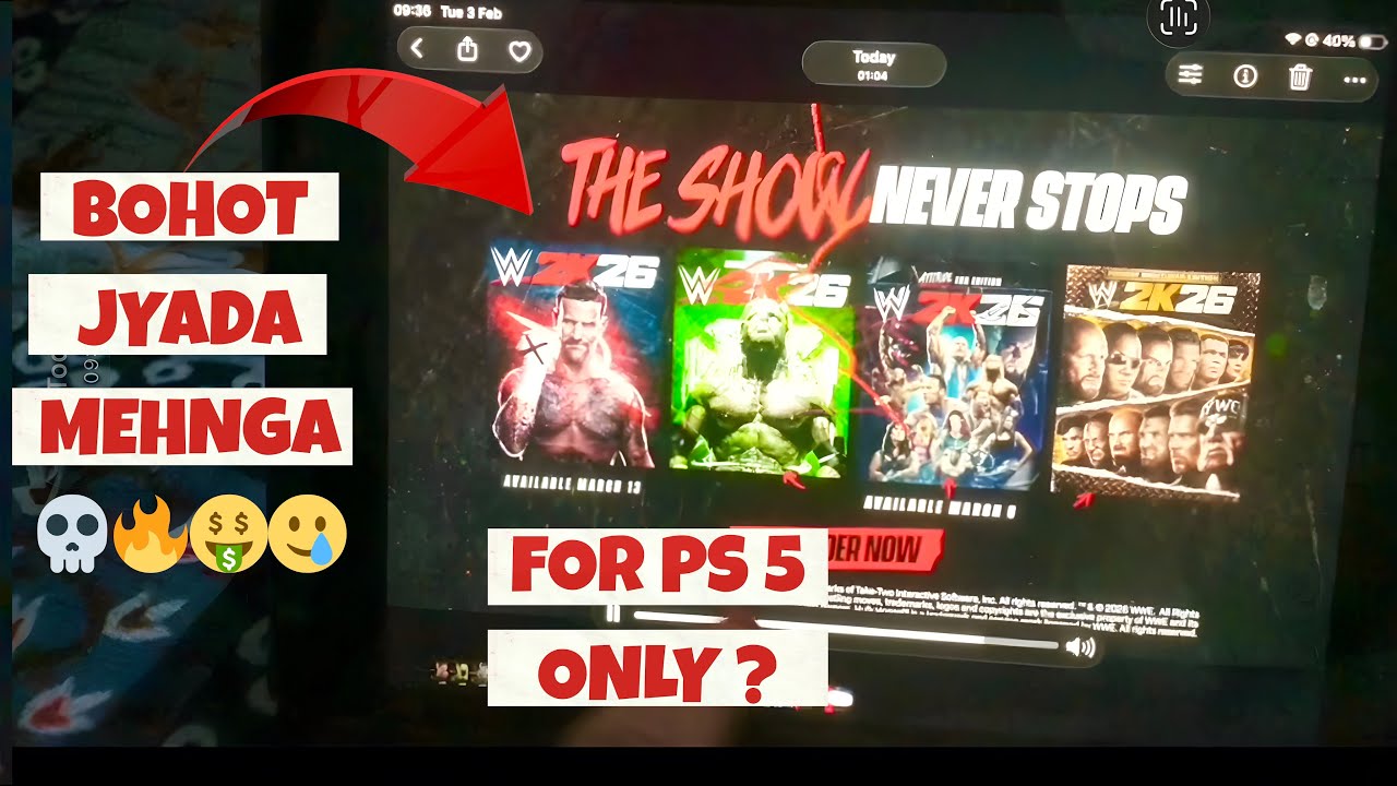 WWE 2K26 TRAILER NEW MATCH TYPE | IS WWE 2K26 PS5 ONLY ? | RELEASE DATE & PRICES
