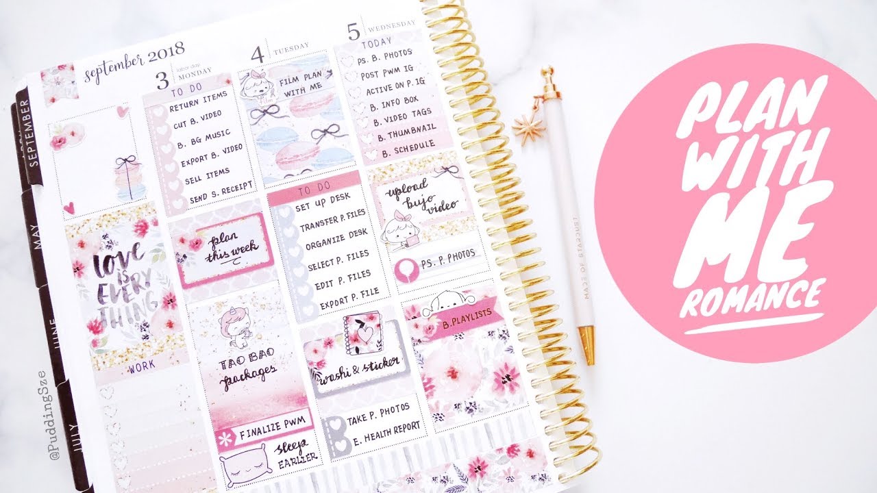 Plan With Me - Romance ( Hello Petite Paper )