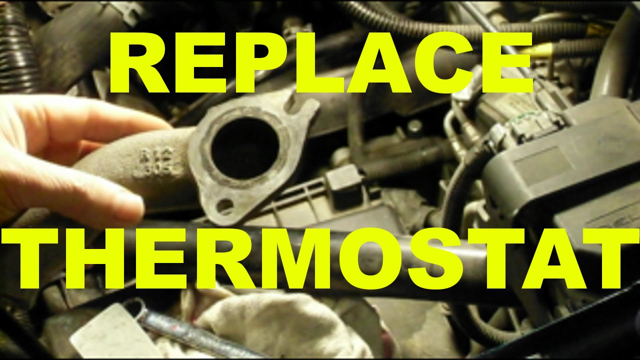 change THERMOSTAT REPLACEMENT how to DIY - OBDII trouble code P0128 fix - GM 3100 - 3400 engine cars